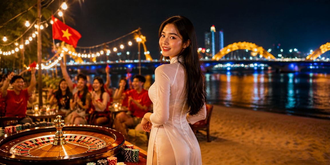 Trải nghiệm roulette live casino tại Đà Nẵng với trang phục áo dài truyền thống